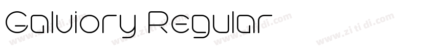 Galviory Regular字体转换